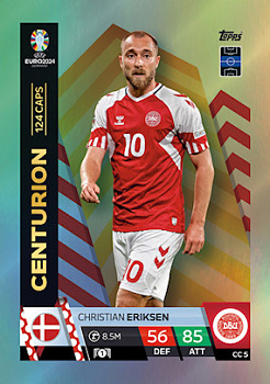 Christian Eriksen Denmark Topps Match Attax EURO 2024 Centurion #CC5
